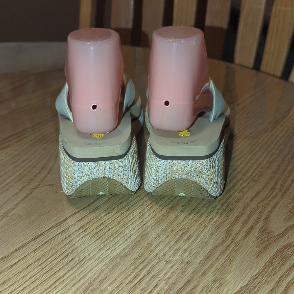 Volatile Light Tan Platform Sandals - image 4